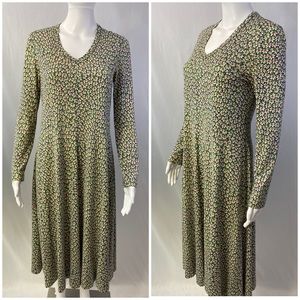 VINTAGE Diane Von Furstenberg floral dress size 10 DVF 1970’s.
